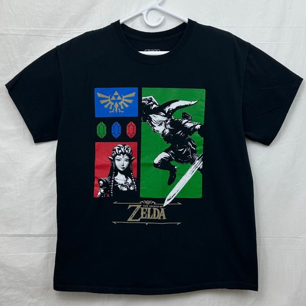 The Legend of Zelda Link 2020 Nintendo Tee Unisex L Black Geeknet